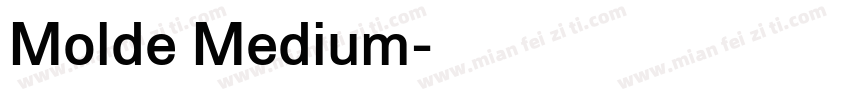 Molde Medium字体转换